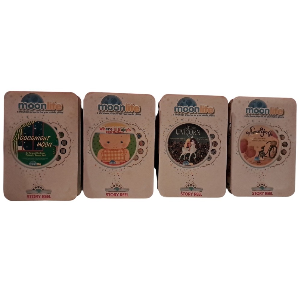 Moonlite A Storybook Projector For Your Mobile Phone Lot Of 4 Not Tested